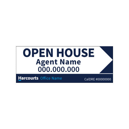 Harcourts - Open House Signs | 24x9