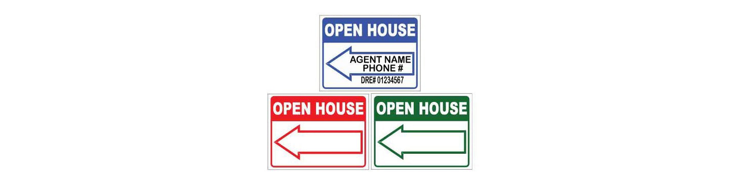 Generic - Open House Signs | 24x18