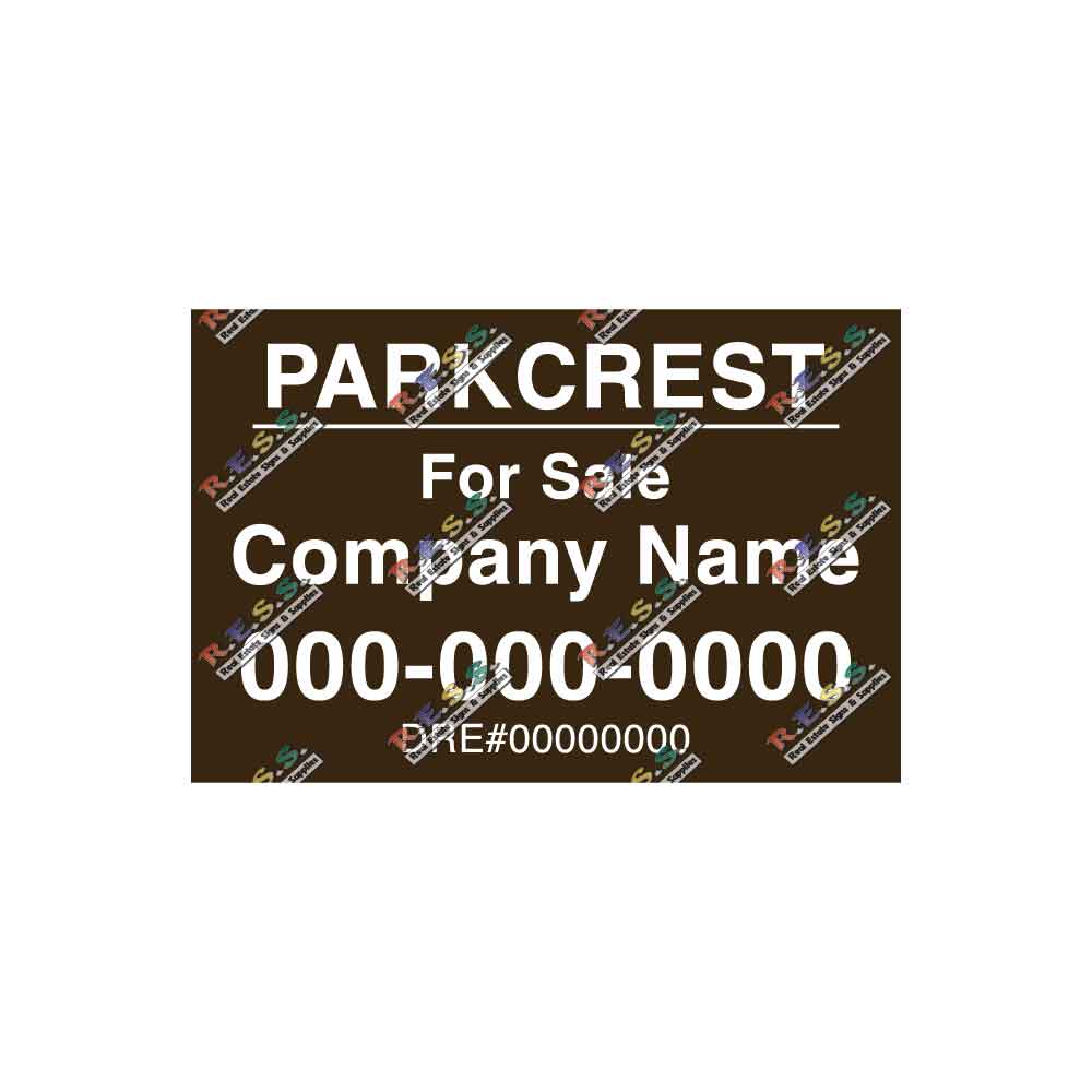Parkcrest - Listing Sign