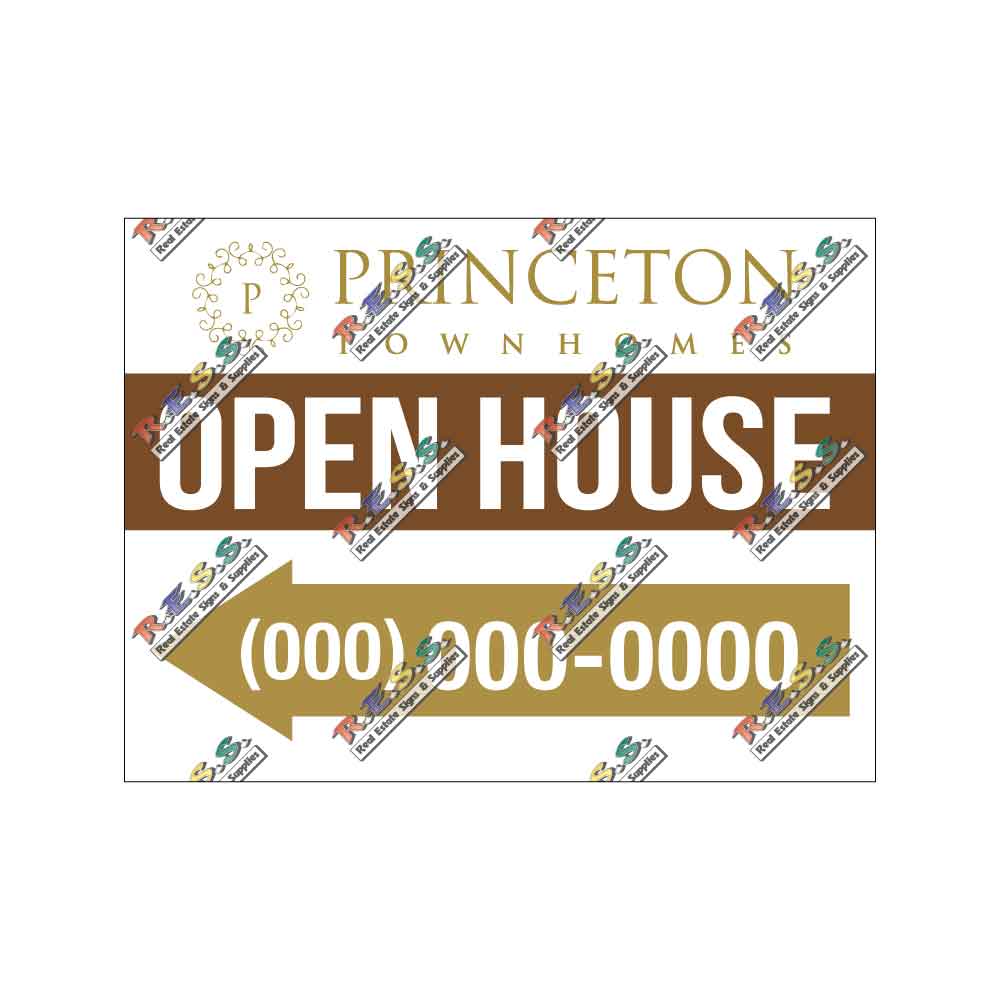Princeton Townhomes - Open House Signs