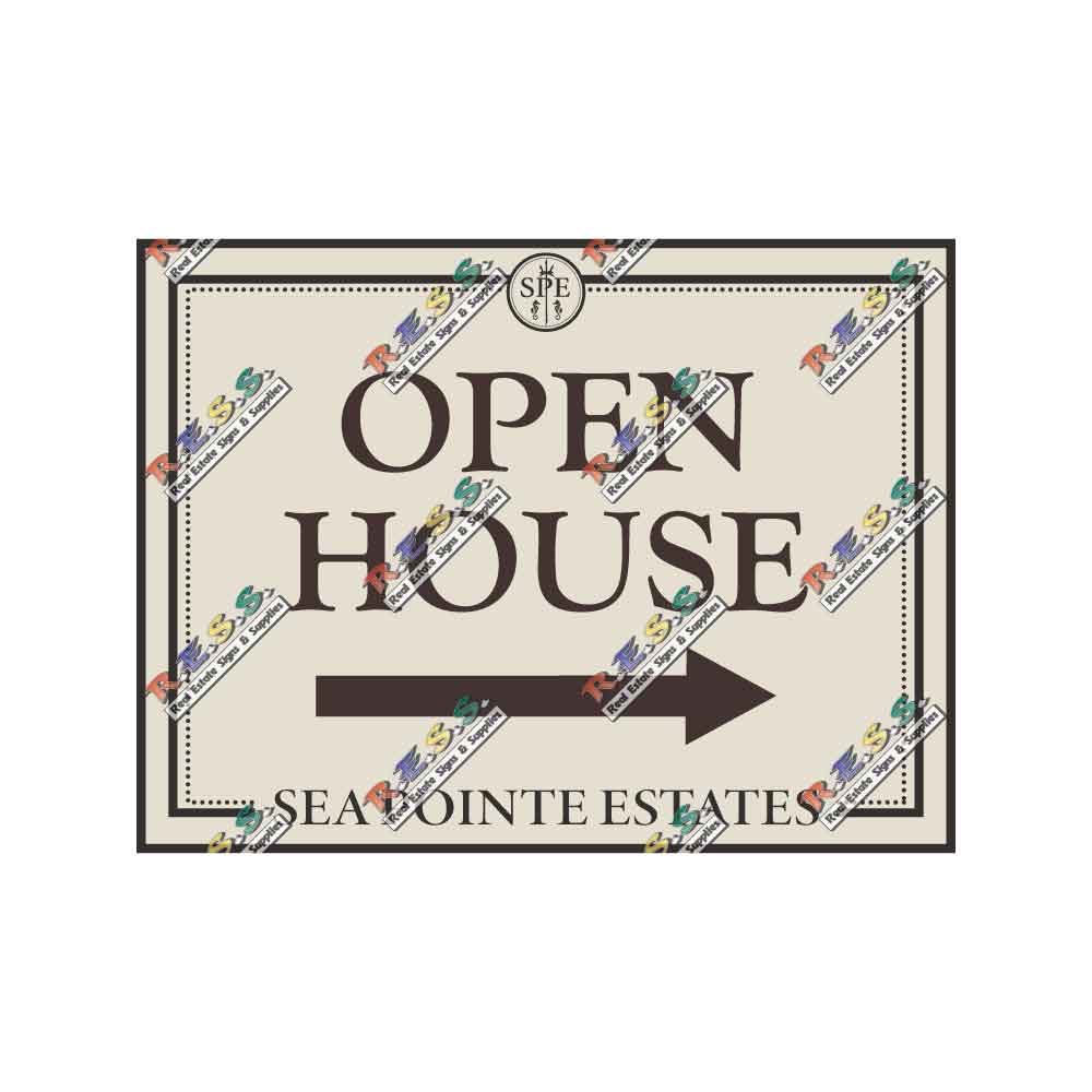 Sea Pointe Estates - Open House Signs | 24x18