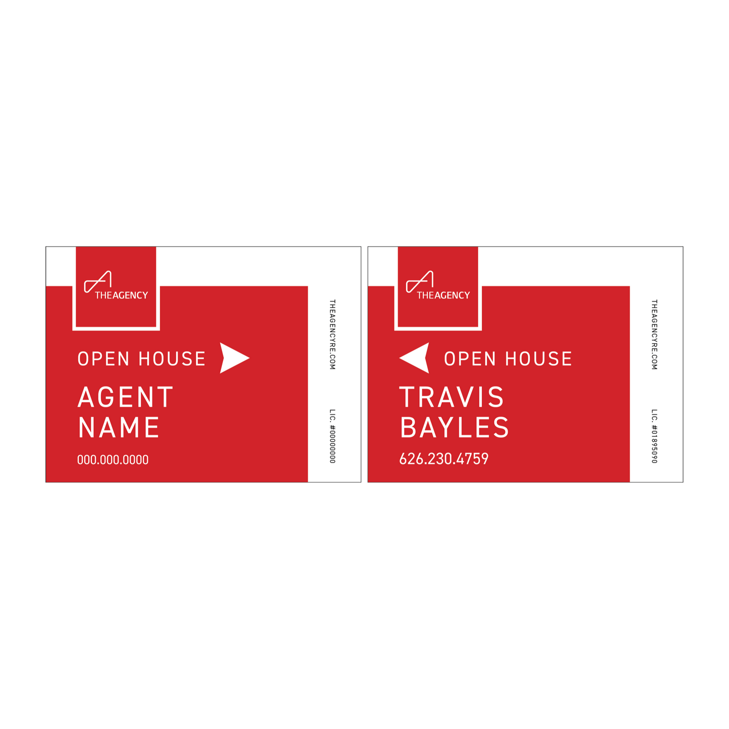 The Agency - Open House Sign | 24x18