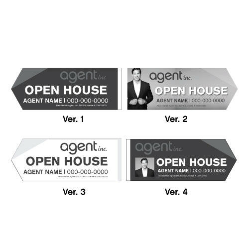 Agent Inc - Open House Signs | 24x9 - R.E.S.S. - Real Estate Signs & Services