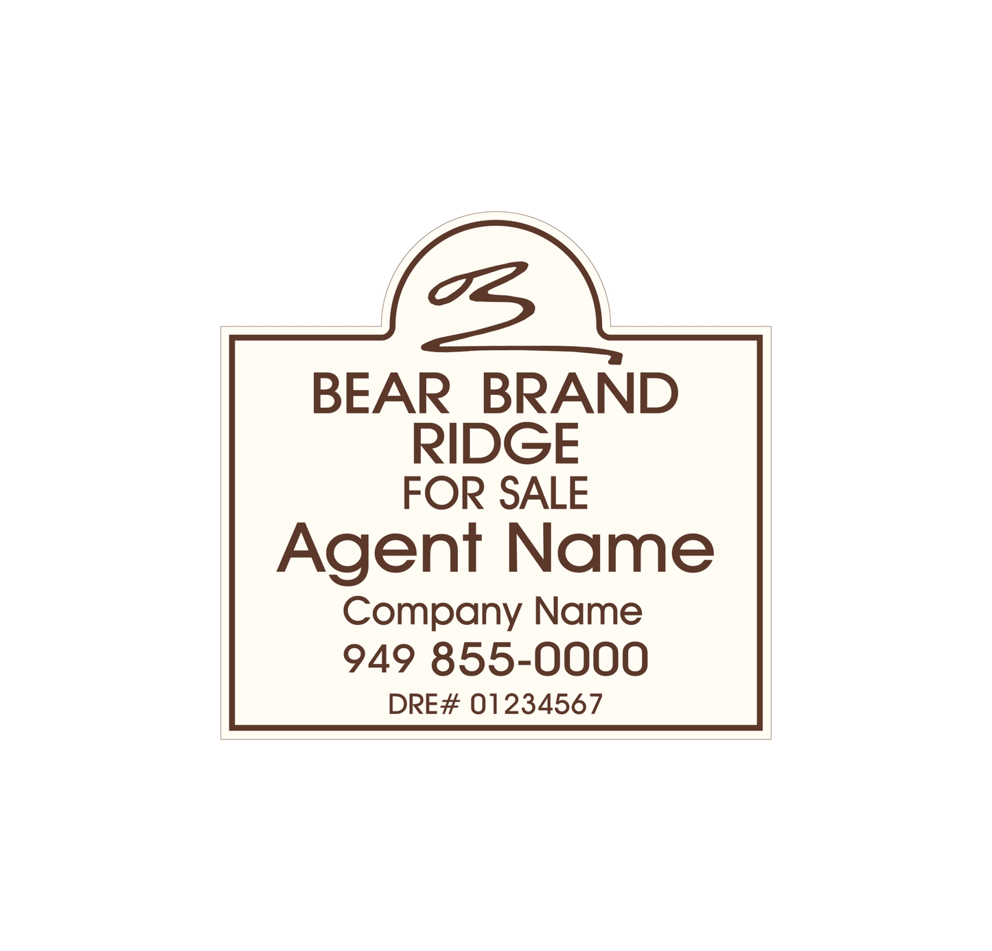 Bear Brand Ridge - Listing Sign - R.E.S.S. - Real Estate Signs & Services