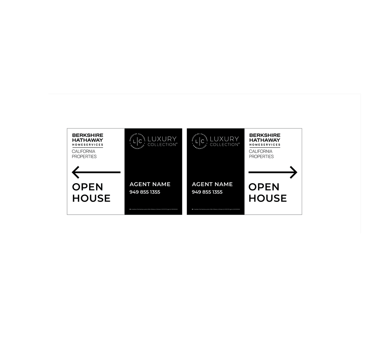 Berkshire Hathaway Luxury Collection - Open House Signs | 24x18 - R.E.S.S. - Real Estate Signs & Services