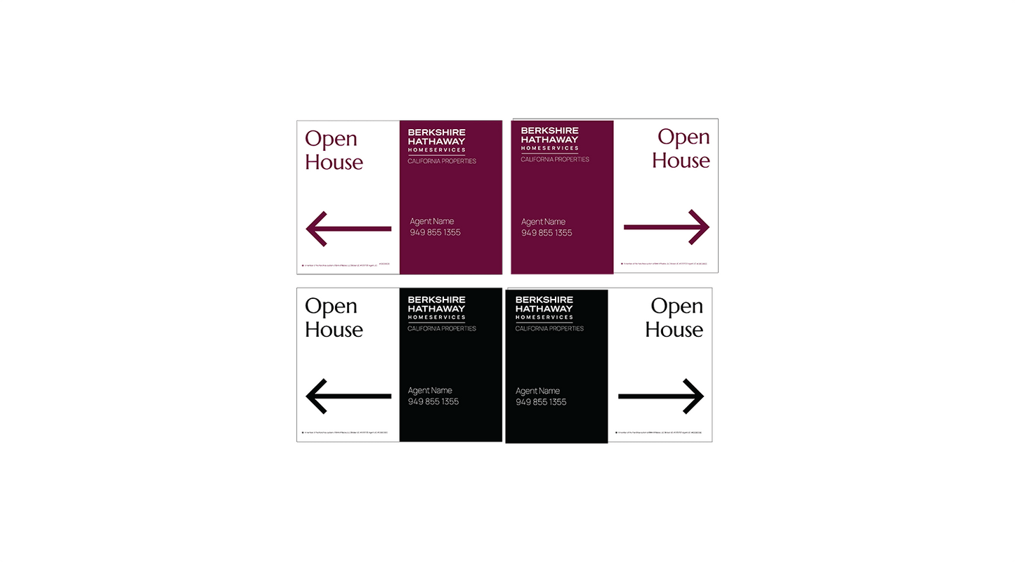 Berkshire Hathaway - Open House | 24x18 - R.E.S.S. - Real Estate Signs & Services