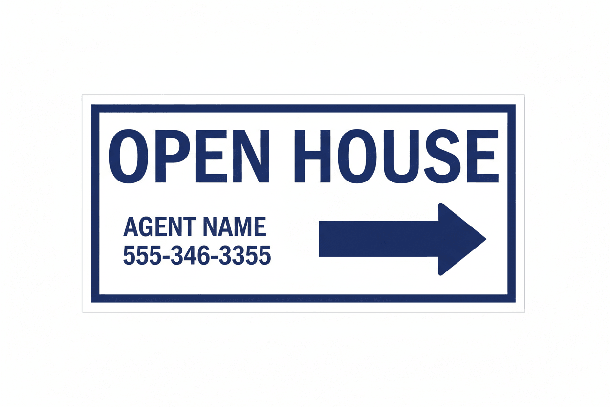 Custom - Directional Signs - R.E.S.S. - Real Estate Signs & Services