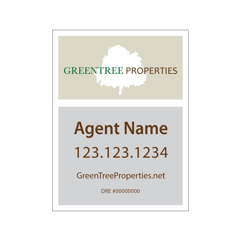 Greentree Properties - Listing Sign 18" x 24" - R.E.S.S. - Real Estate Signs & Services