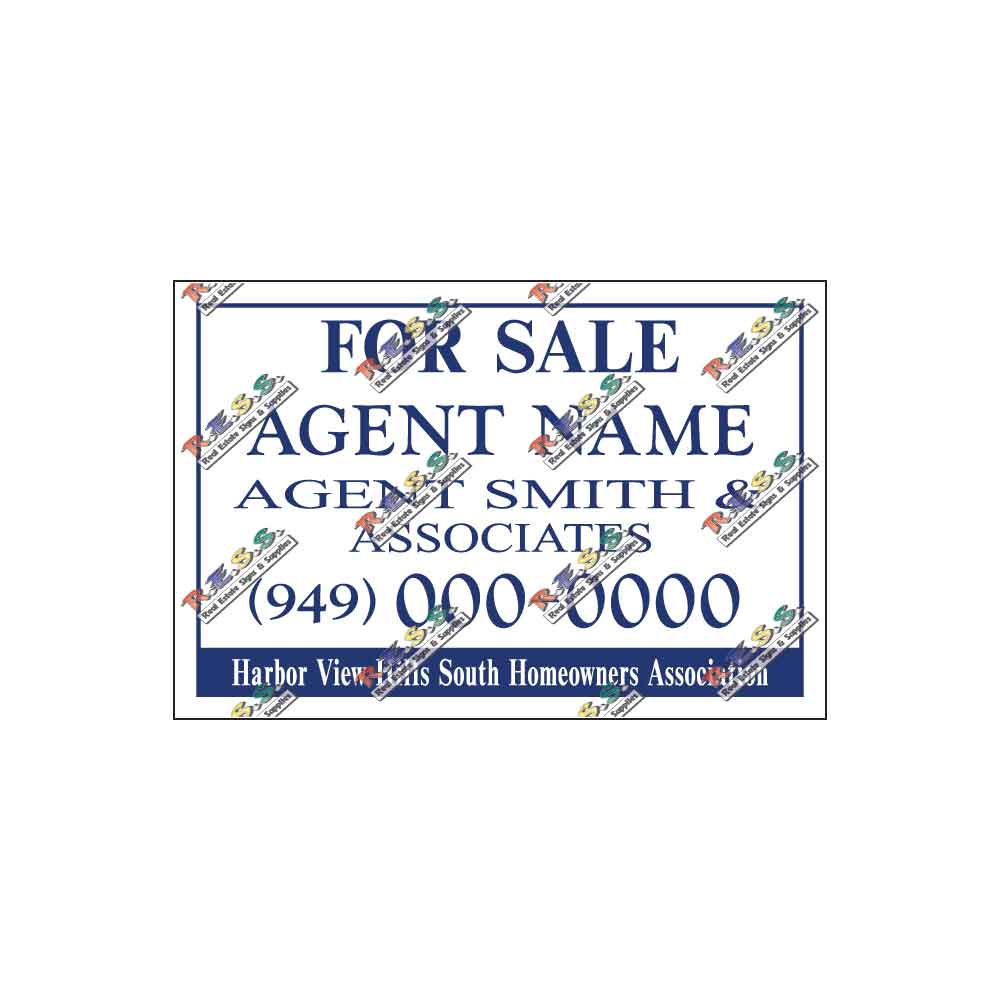Harbor View Hills - Listing Sign - R.E.S.S. - Real Estate Signs & Services