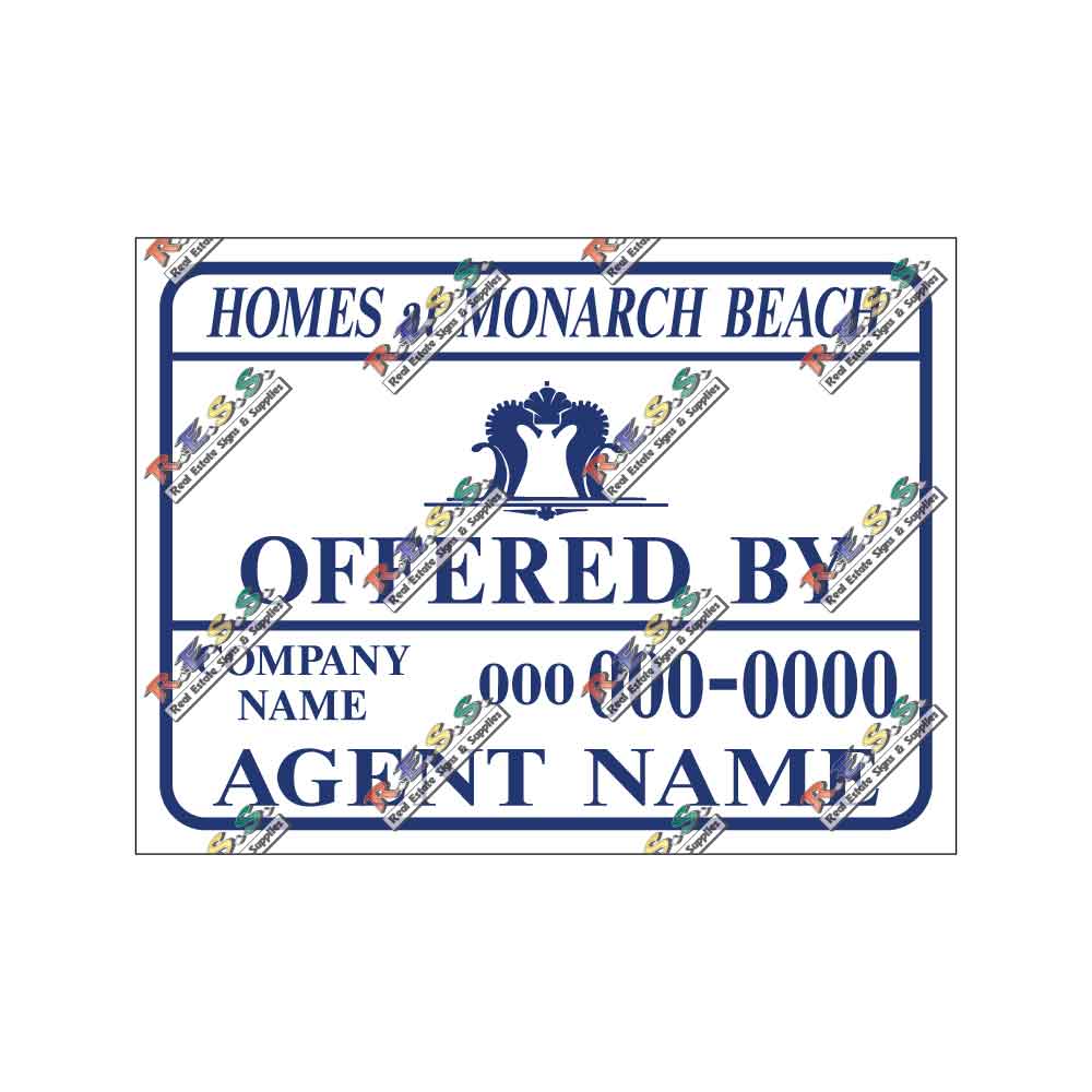 Homes at Monarch Beach - Listing Sign - R.E.S.S. - Real Estate Signs & Services