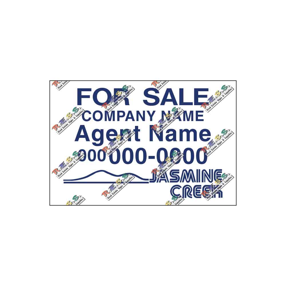 Jasmine Creek - Listing Sign - R.E.S.S. - Real Estate Signs & Services