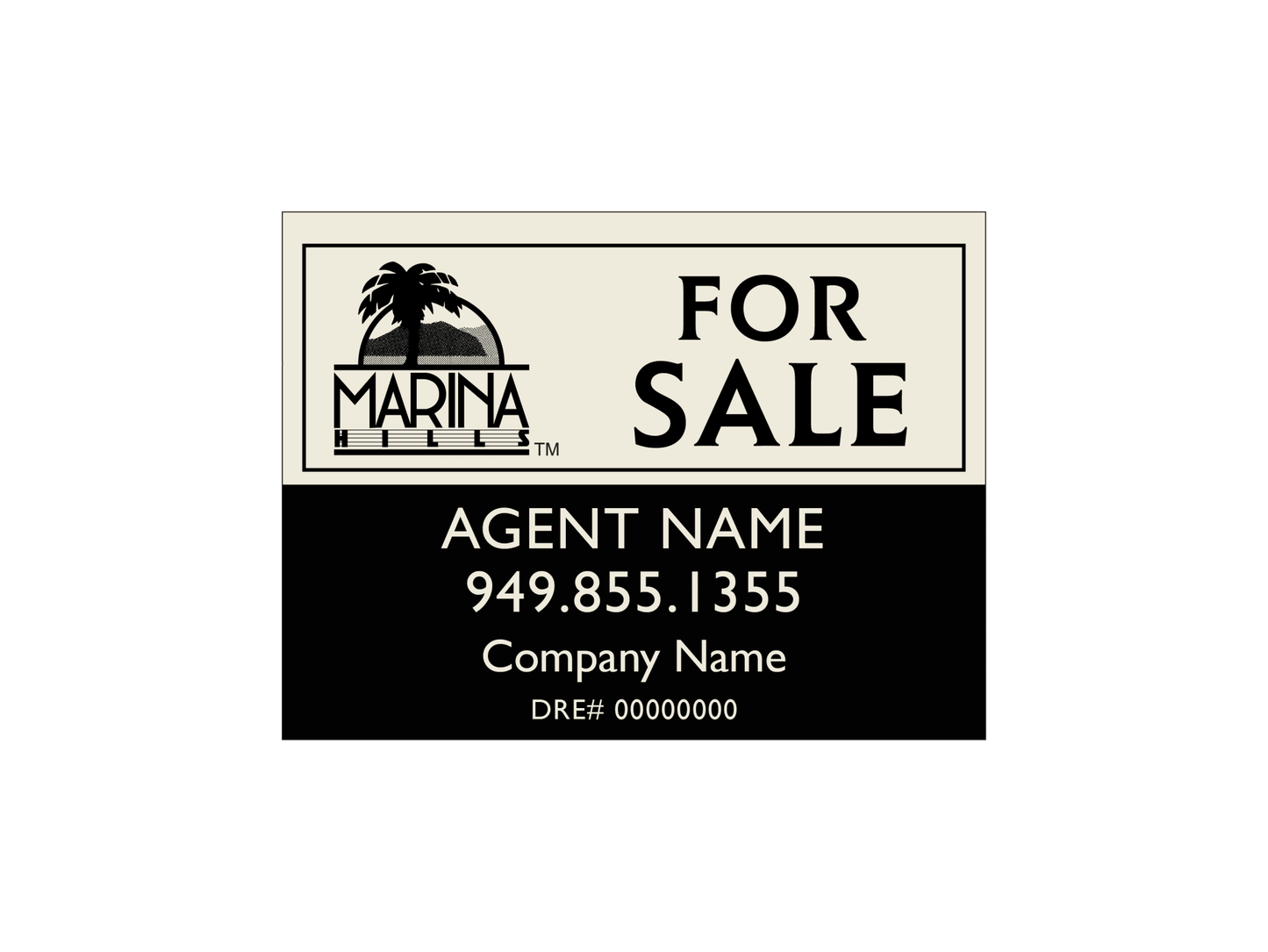 Marina Hills - Listing Sign - R.E.S.S. - Real Estate Signs & Services