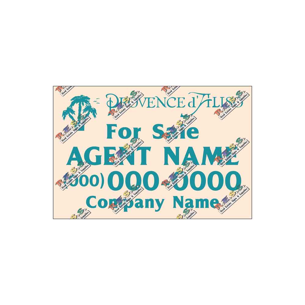 Provence d' Aliso - Listing Sign - R.E.S.S. - Real Estate Signs & Services