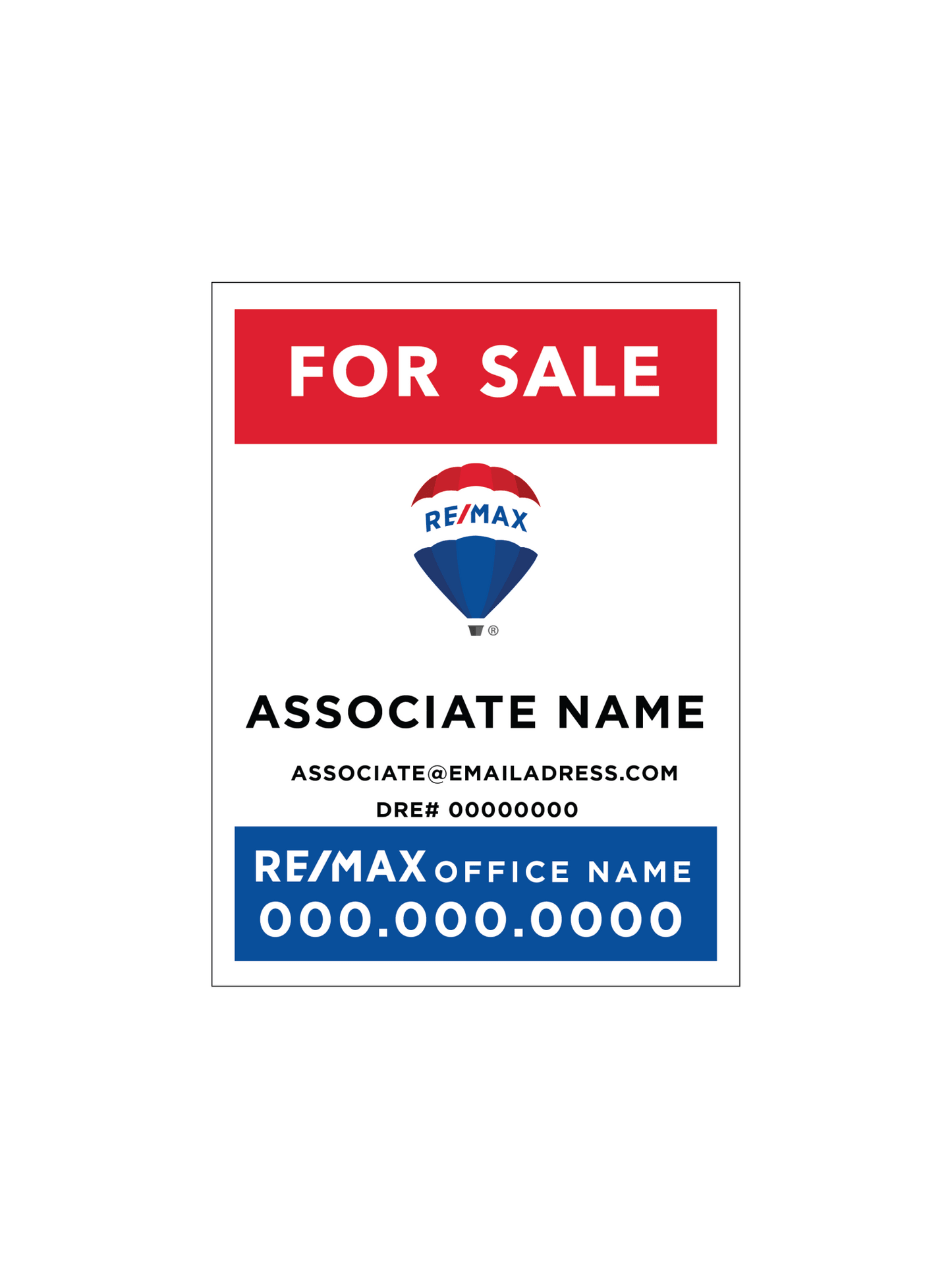 RE/MAX - Listing Sign | 18x24 - R.E.S.S. - Real Estate Signs & Services