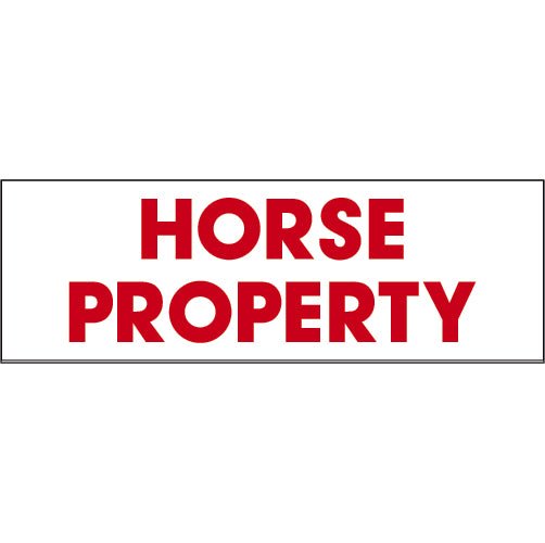 Rider - Horse Property - R.E.S.S. - Real Estate Signs & Services