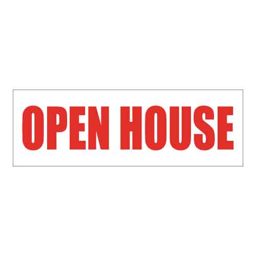 Rider - Open House - R.E.S.S. - Real Estate Signs & Services