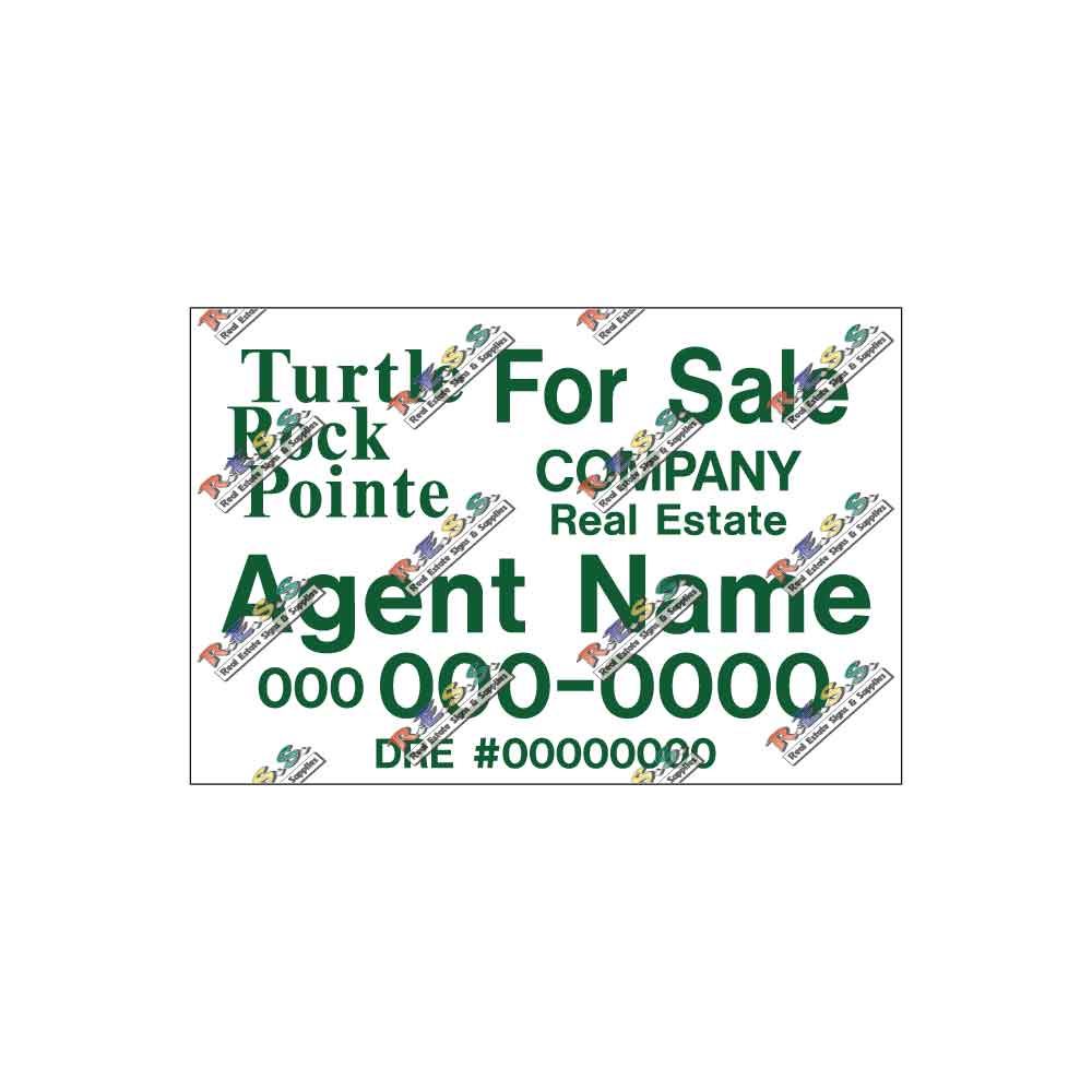 Turtle Rock Pointe - Listing Sign - R.E.S.S. - Real Estate Signs & Services