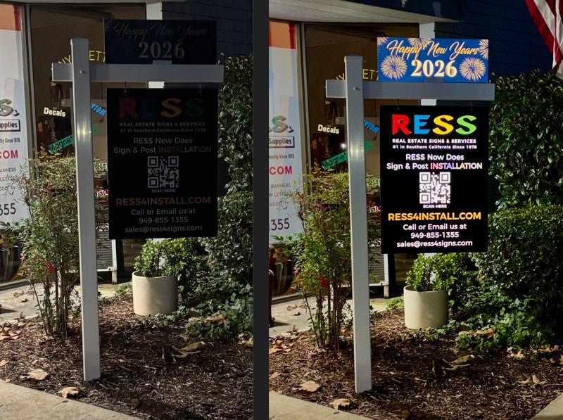 Why Reflective Real Estate Signs Outperform Every Other Sign After Dark (And Why OC’s Top Agents Are Switching) - R.E.S.S. - Real Estate Signs & Services