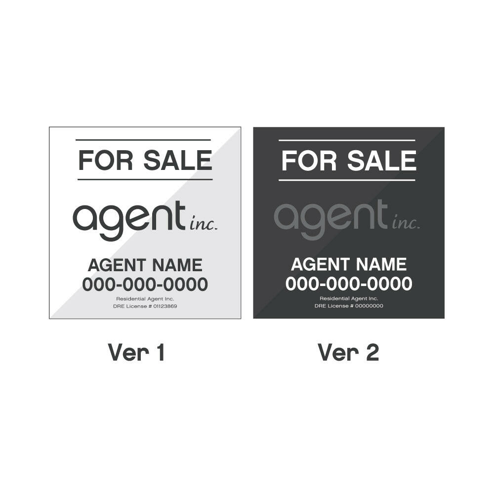 Agent Inc Listing Sign 14.5" x 14.5"