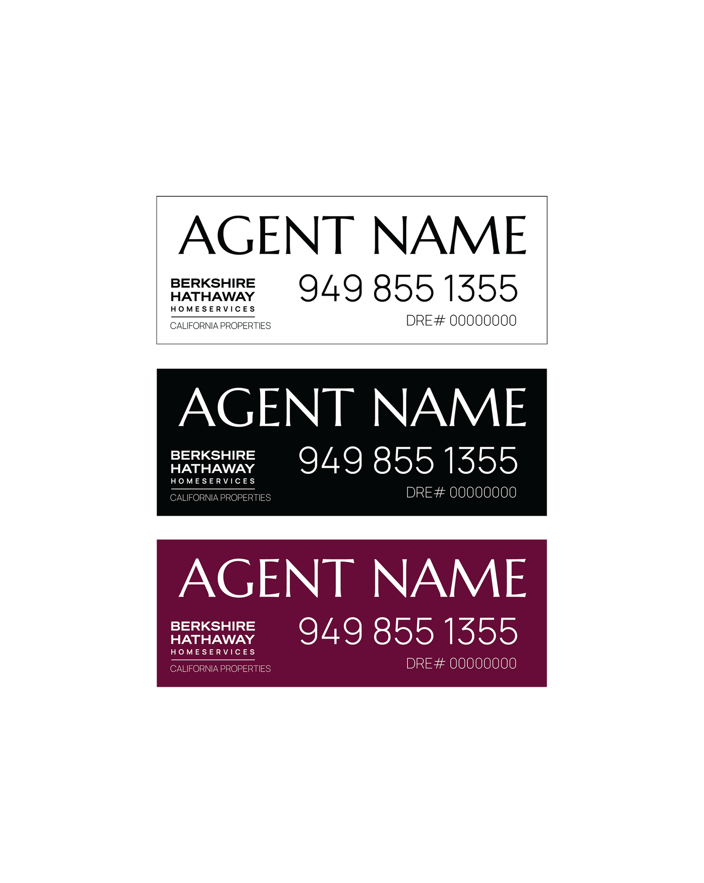 Berkshire Hathaway - Listing Signs | 24x9