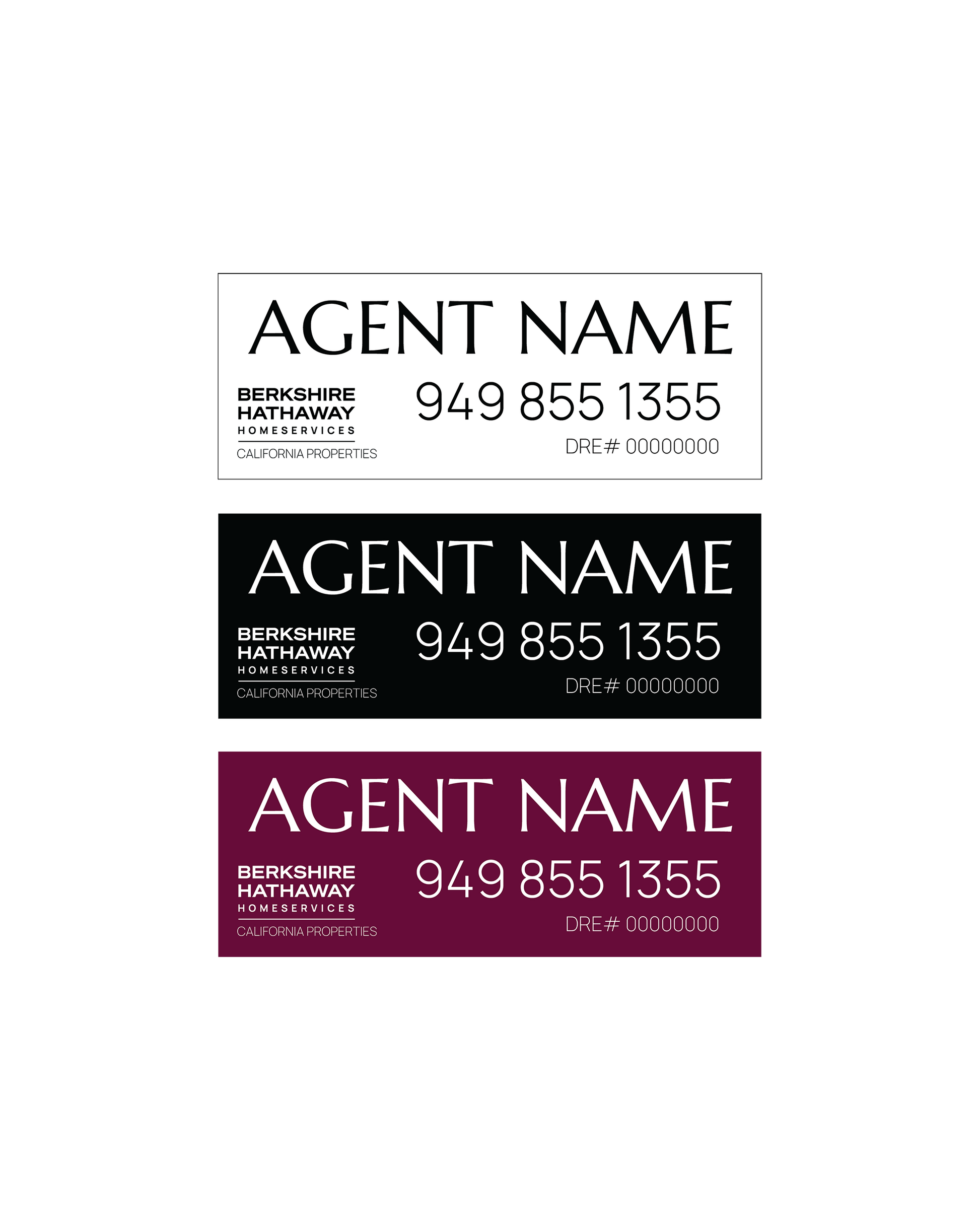 Berkshire Hathaway - Listing Signs | 24x9