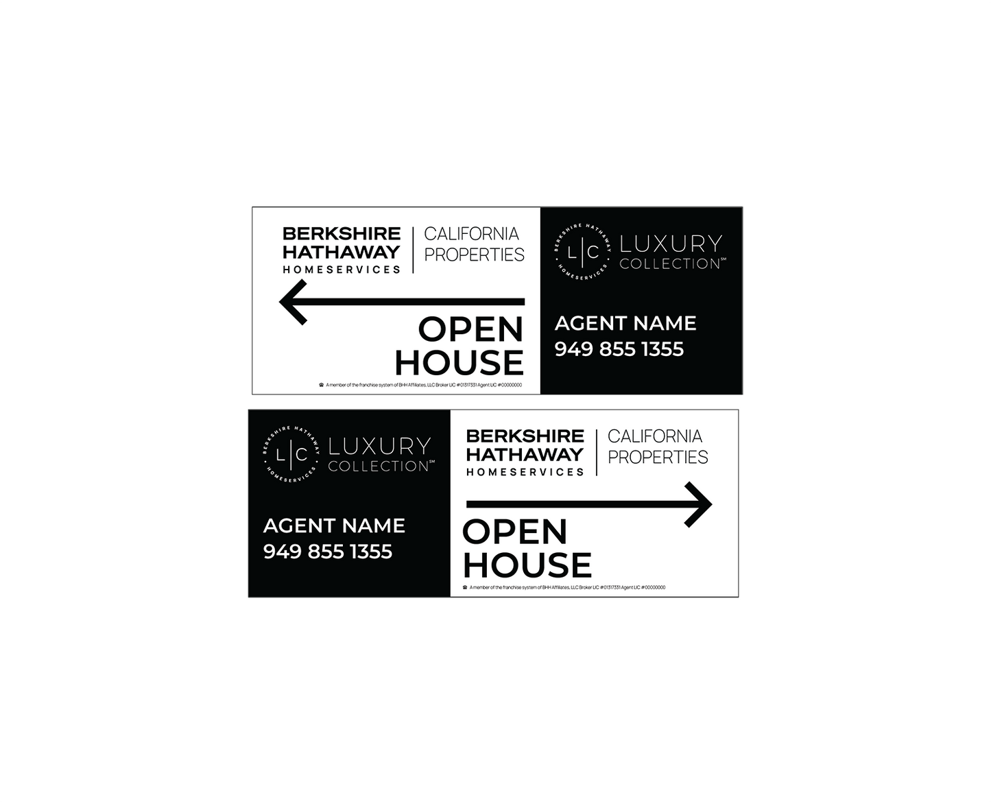 Berkshire Hathaway Luxury - Open House Signs | 24x9