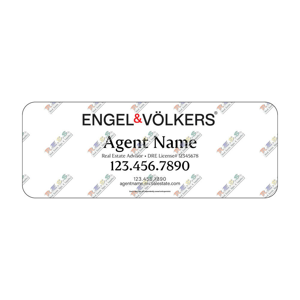 Engel & Volkers - Car Magnetic Sign | 9x24 (PAIR)