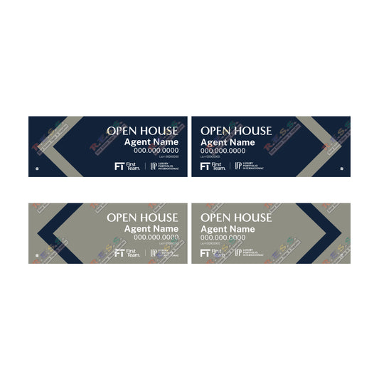 First Team Luxury Portfolio - Open House Signs | 24 x 9