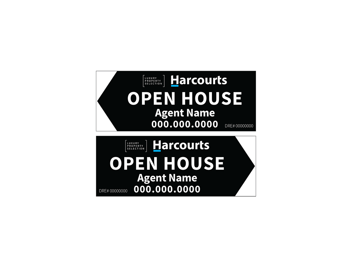 Harcourts Luxury Property Selection - Open House Signs | 24x9