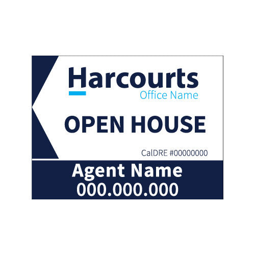 Harcourts - Open House Signs | 24x18
