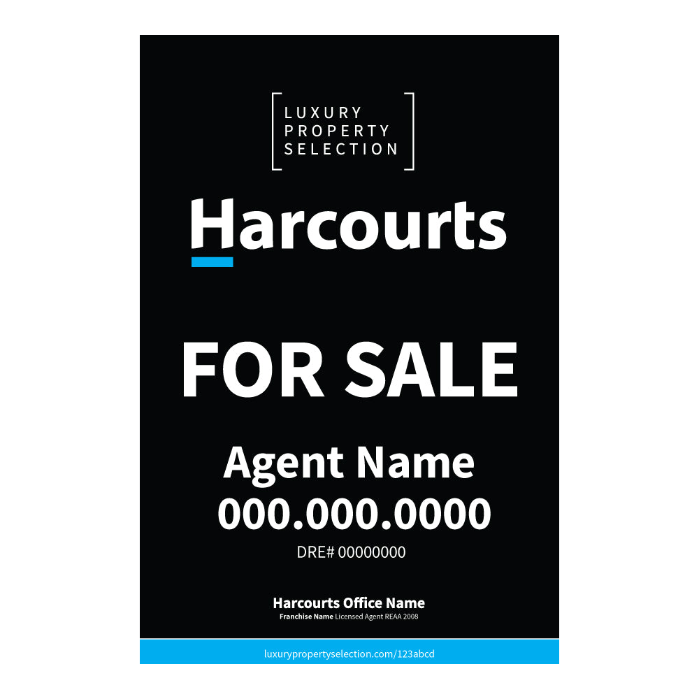 Harcourts Luxury Property Selection - Listing Sign | 24x36