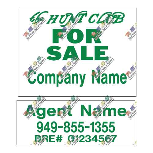 The Hunt Club - Listing Sign