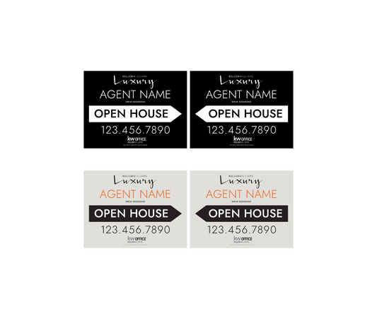 Keller Williams Luxury - Open House Signs | 24x18