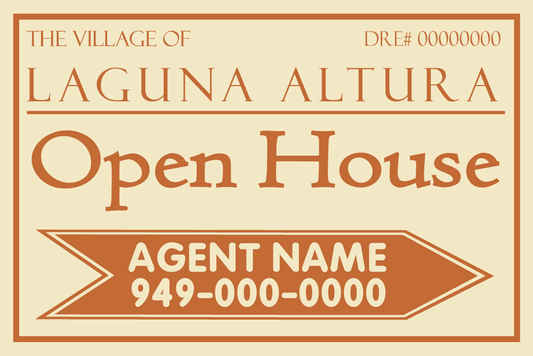 Laguna Altura - Open House Signs
