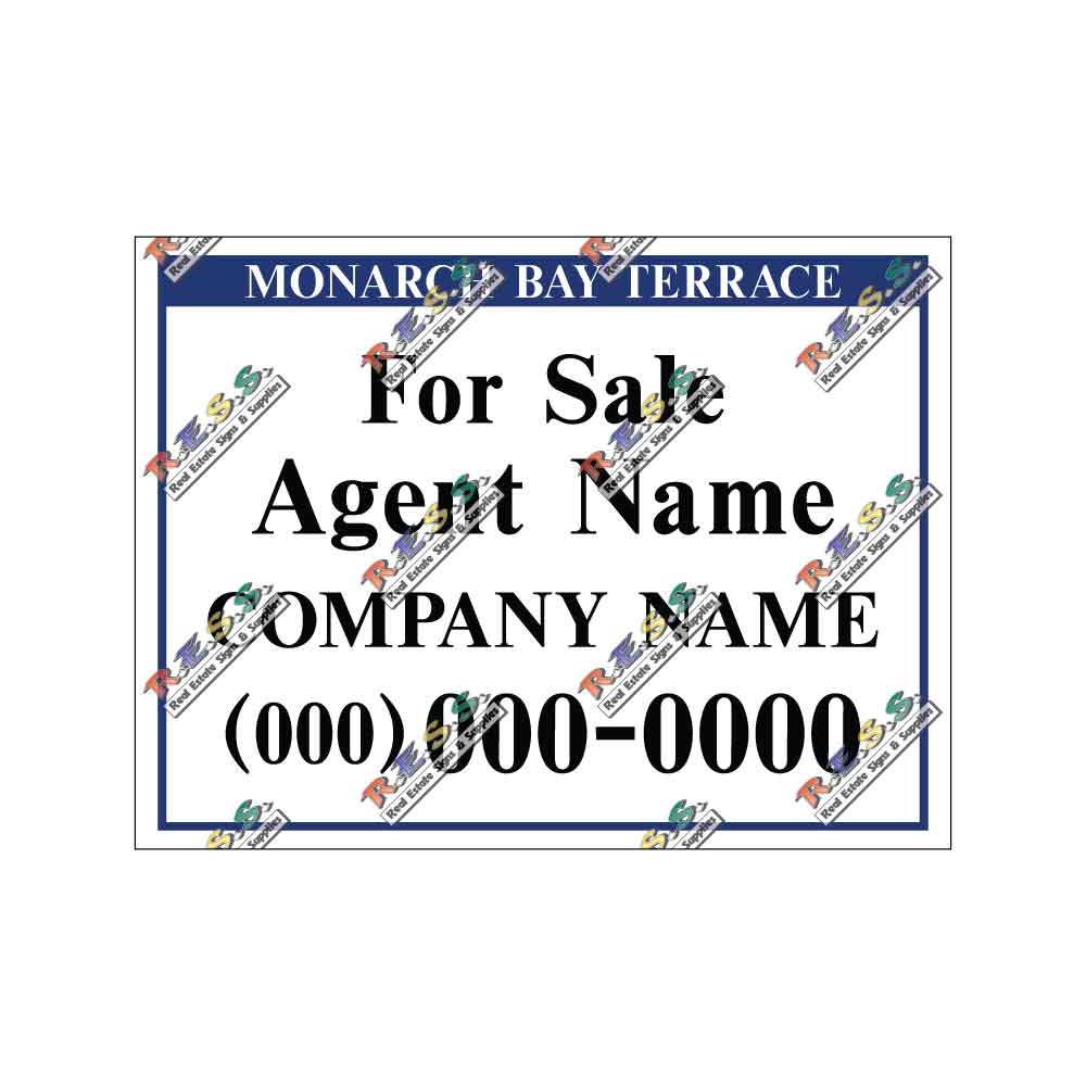 Monarch Bay Terrace - Listing Sign
