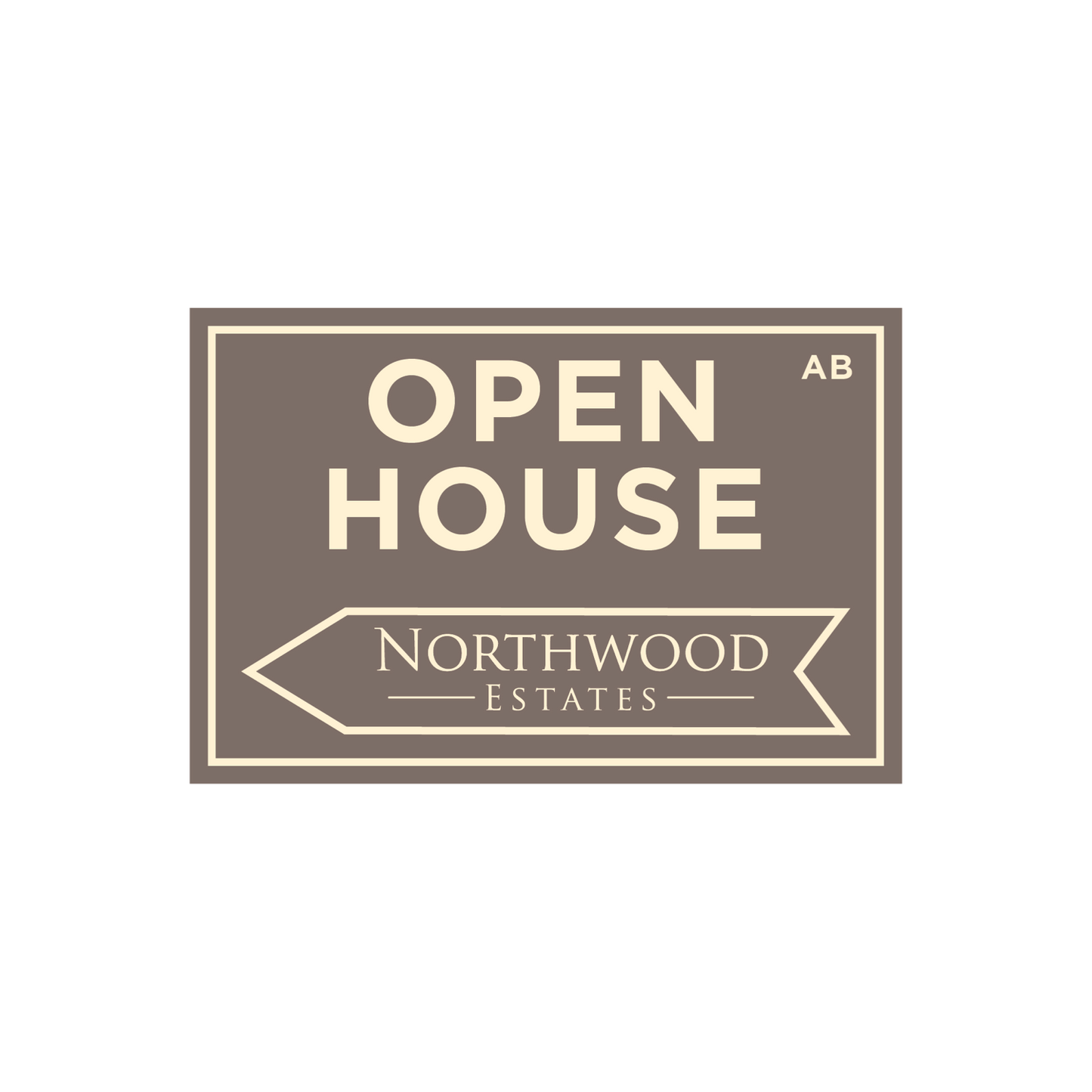 Northwood Estates - Open House Signs