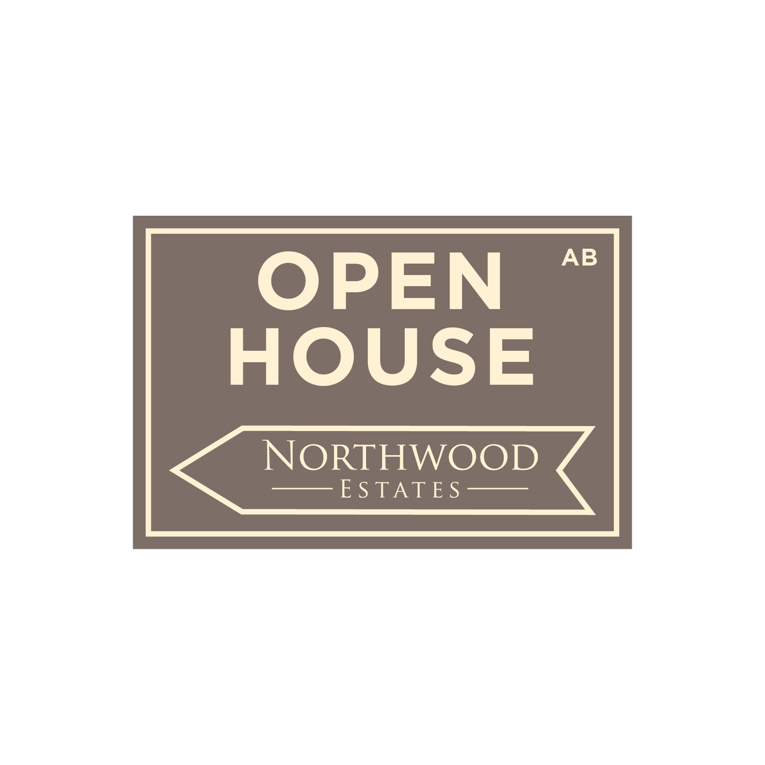 Northwood Estates - Open House Signs