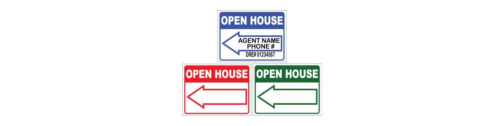 Generic - Open House Signs | 24x18