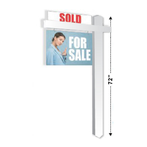 Post - PVC Long Arm with Ground Stake