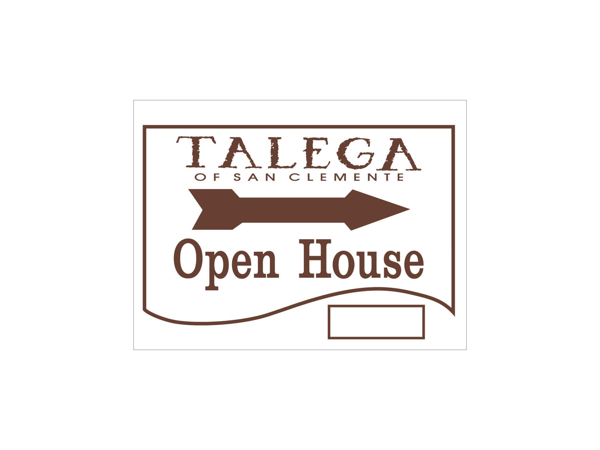 Talega - Open House Signs