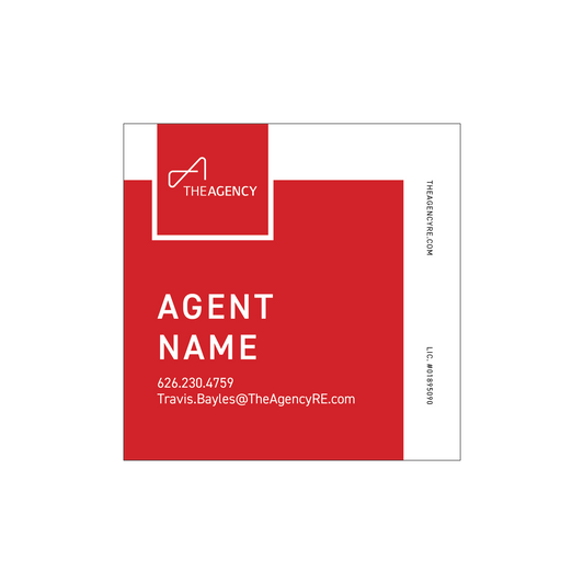 The Agency Listing Sign 24x24