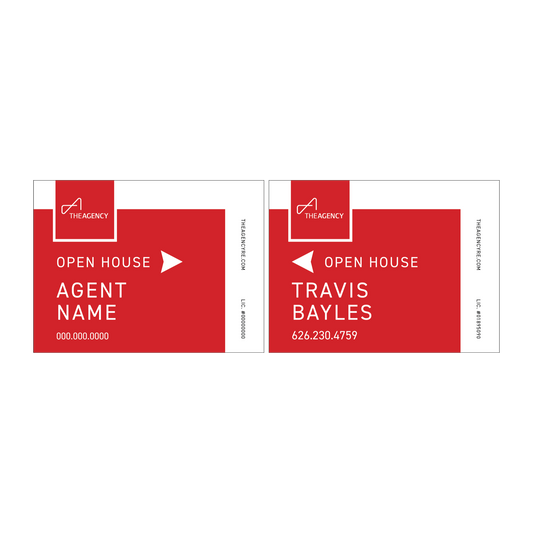 The Agency - Open House Sign | 24x18