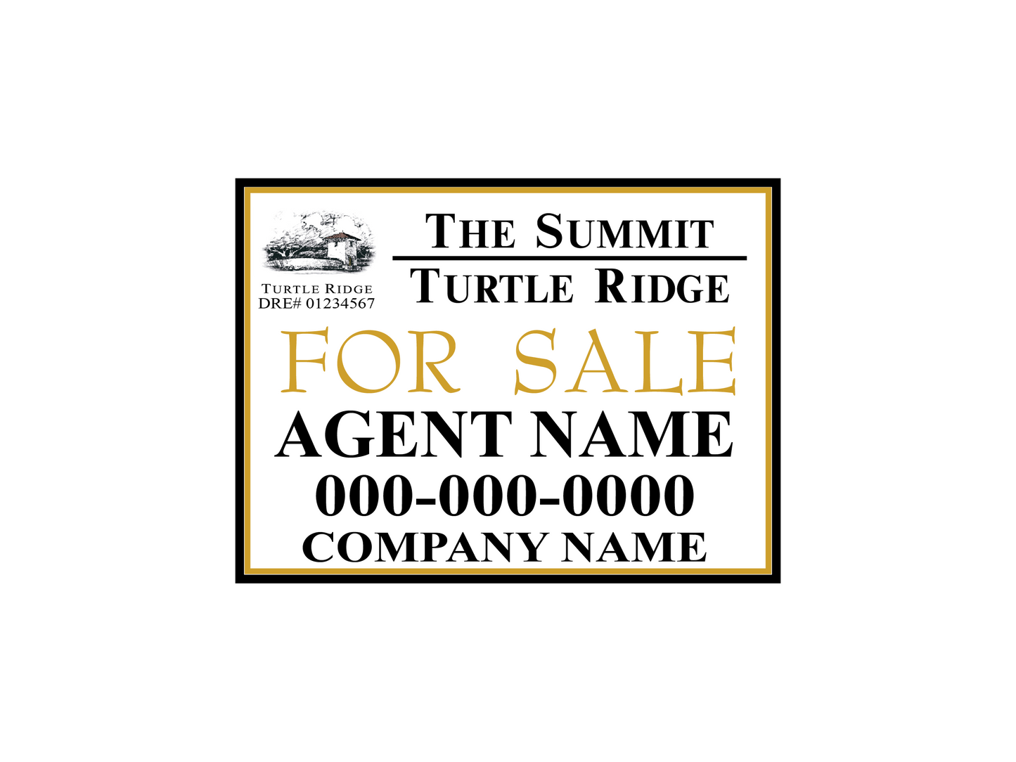 Turtle Ridge Summit - Listing Sign