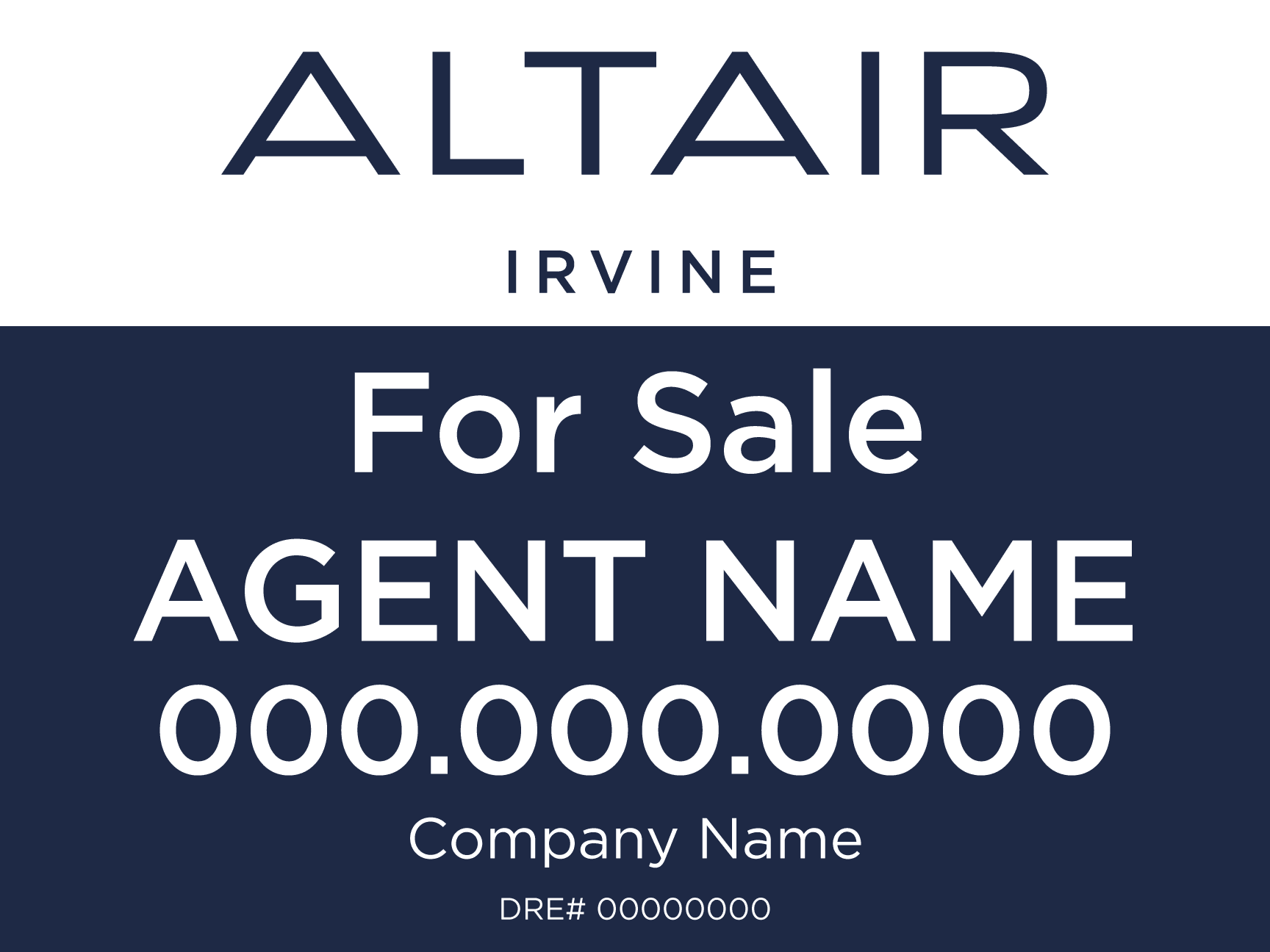 Altair - Listing Sign