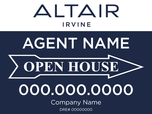 Altair - Open House Signs - R.E.S.S. - Real Estate Signs & Services