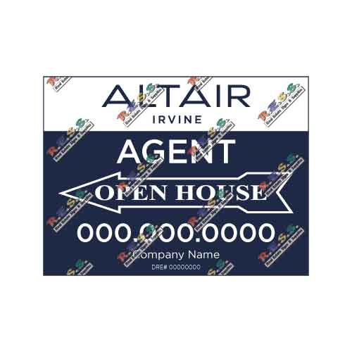 Altair - Open House Signs - R.E.S.S. - Real Estate Signs & Services