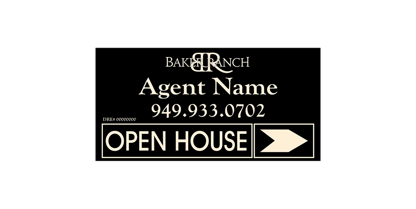 Baker Ranch - Open House Signs - R.E.S.S. - Real Estate Signs & Services