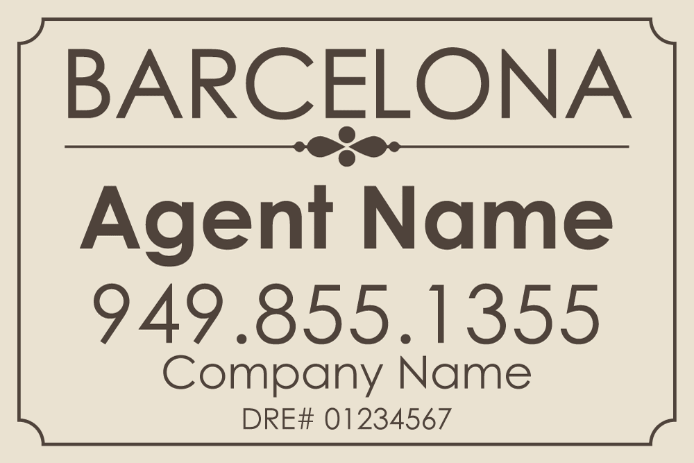 Barcelona - Listing Sign