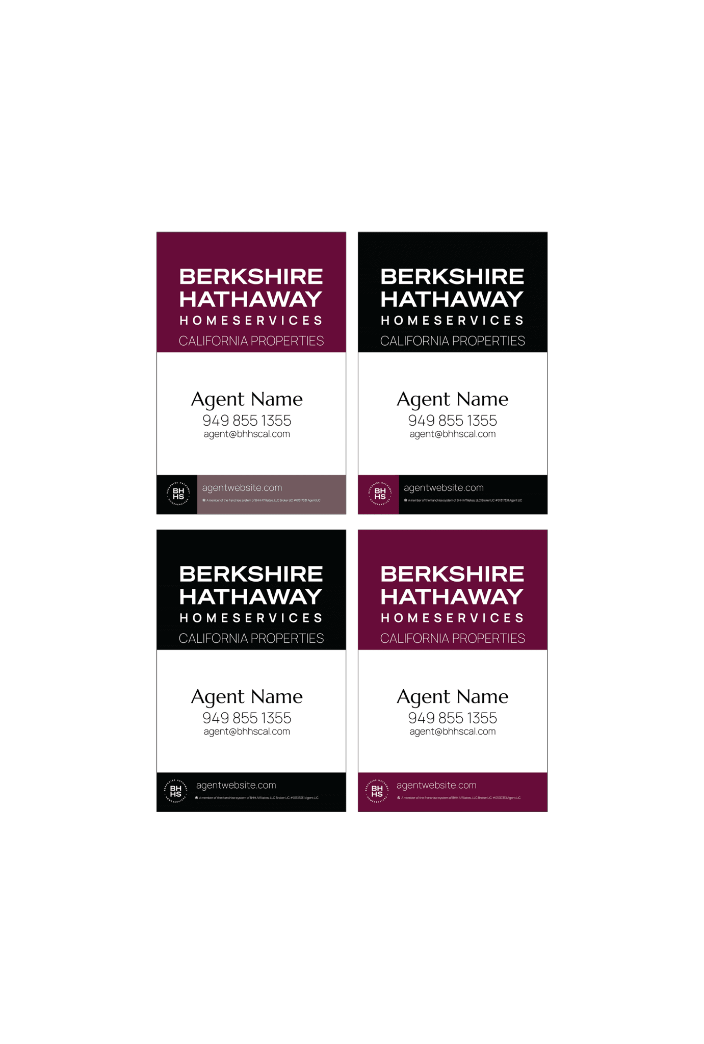 Berkshire Hathaway Listing Signs | 12x18 - R.E.S.S. - Real Estate Signs & Services