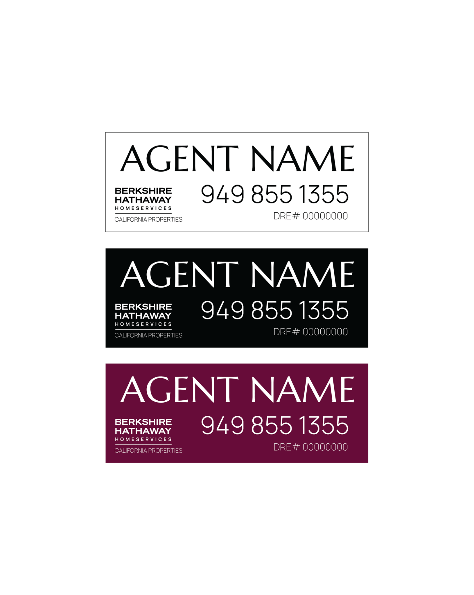 Berkshire Hathaway - Listing Signs | 24x9